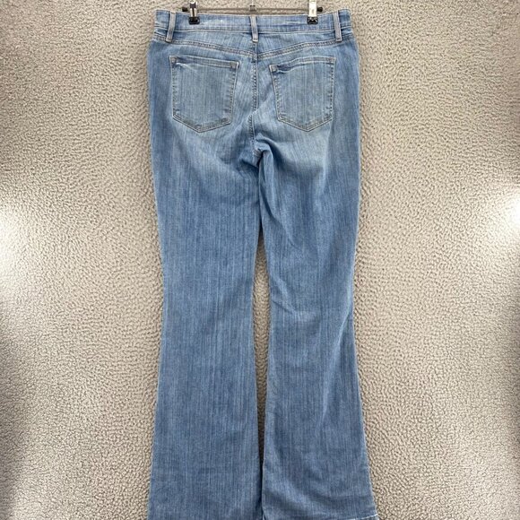 LOFT Jeans Womens 29 8 Blue Flare Light Wash Denim Button Fly Stretch Everyday - Picture 3 of 11